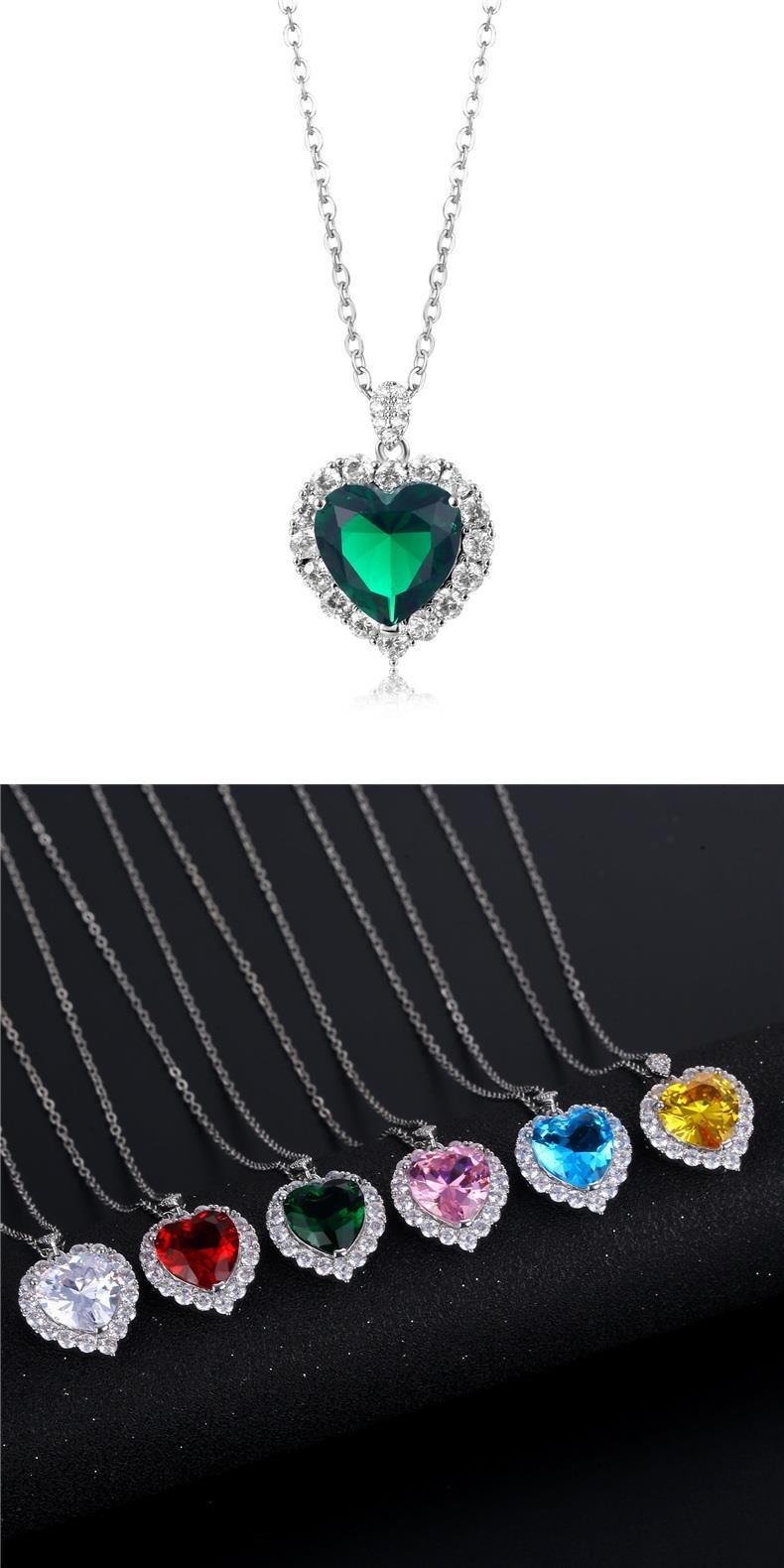 Zircon Heart Necklace
