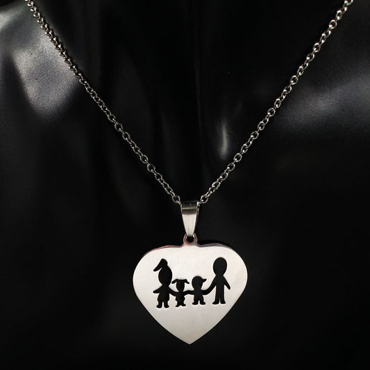 SISSLIA Sliver Plated Pendant Necklaces For Womens Lover Jewelry Heart Necklace