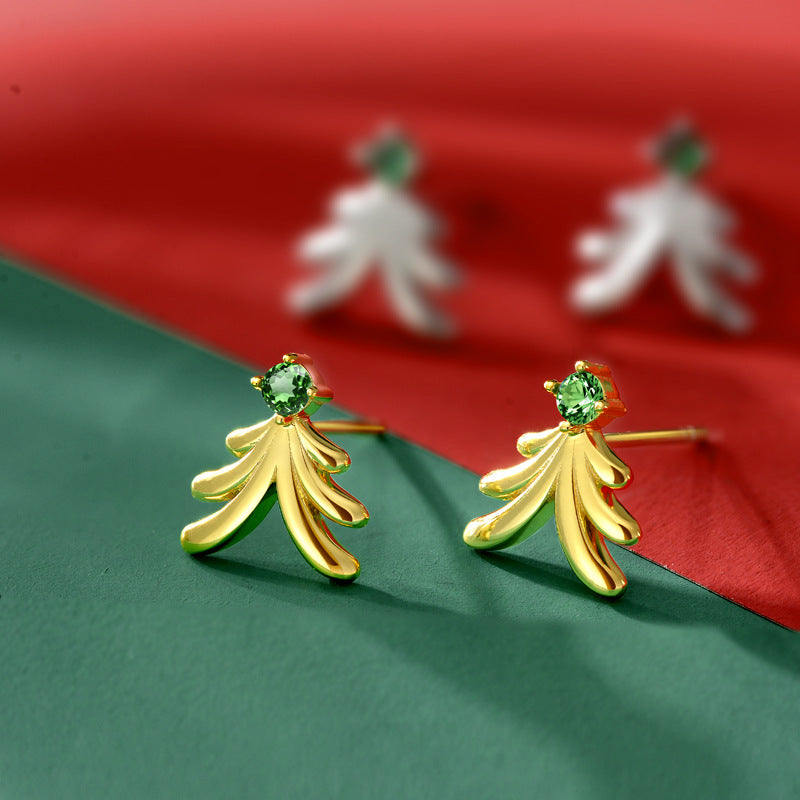 SIsslia 2024 The Latest Christmas Gold and Silver Hop Fashion High Quality Earrings