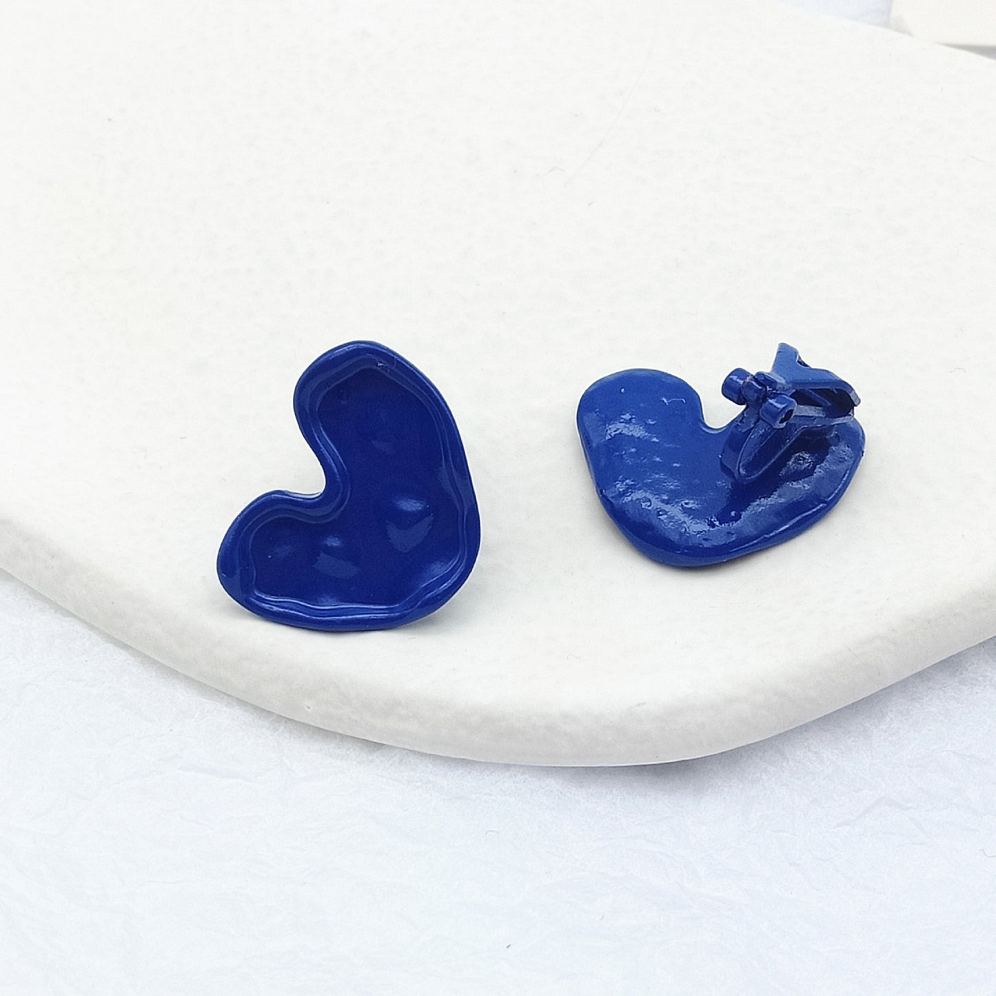 Sisslia Silver Needle Heart Cute Stud Earrings 2024 New Earrings Feminine Ear Clip for Women