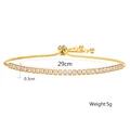SISSLIA Round Zirconia Crystal Tennis Bracelets for Women New Fashion Hip Hop Style Dazzling Link Chain Jewelry BP144