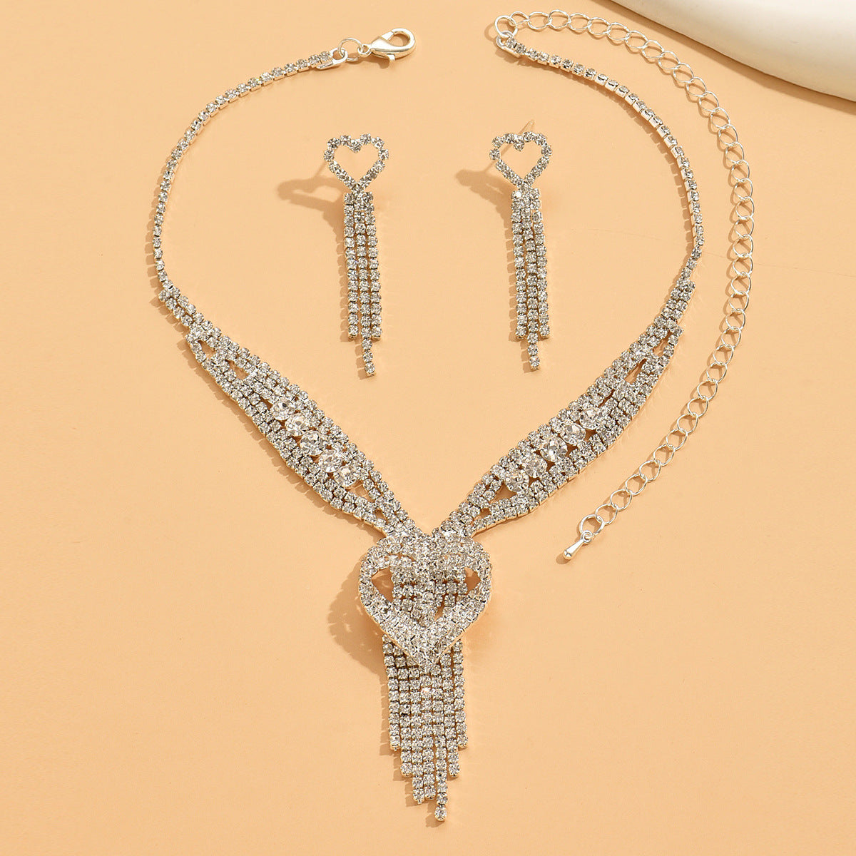 SISSLIA Wholesale Bridal Necklace And Earrings Set Wedding Jewelry Sets For Brides Fine Jewelry Necklaces For Women