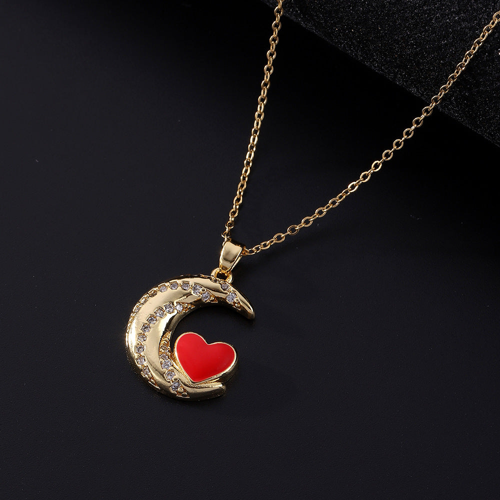 Signet Lock Heart Necklace