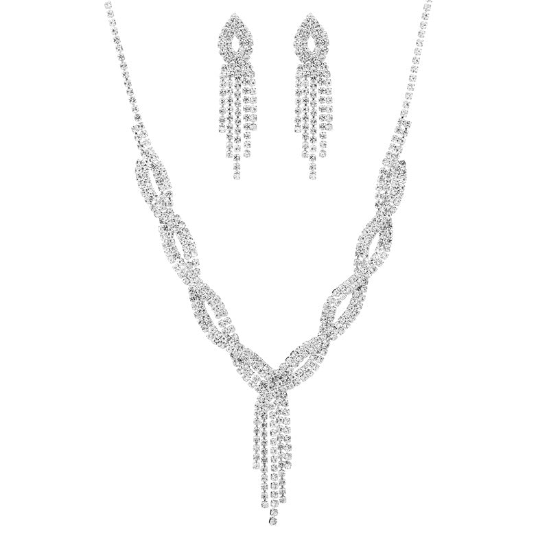SISSLIA Wholesale Bridal Necklace And Earrings Set Wedding Jewelry Sets For Brides Necklaces For Women Customized Necklace