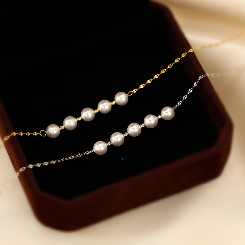 Beaded Choker Clavicle Necklace