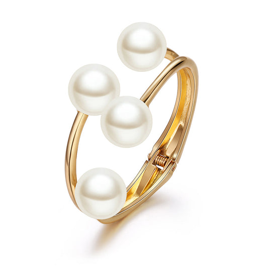 Bangle Irregular Pearl Bracelet