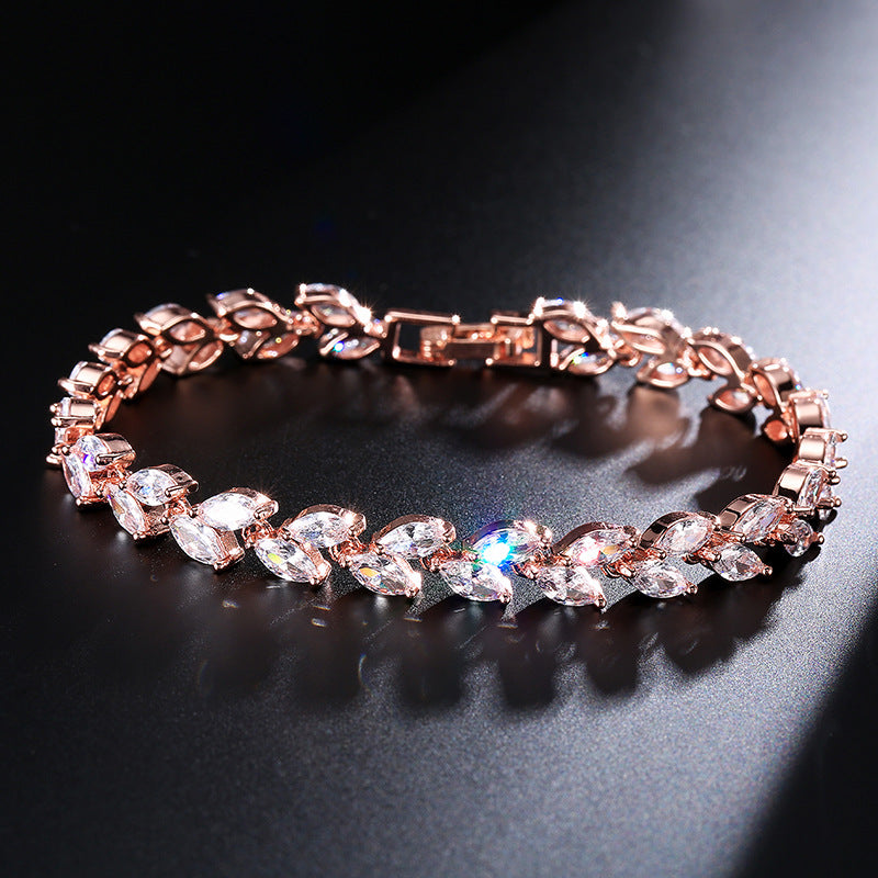 SISSLIA Round Zirconia Crystal Tennis Bracelets for Women New Fashion Hip Hop Style Dazzling Link Chain Jewelry BP061