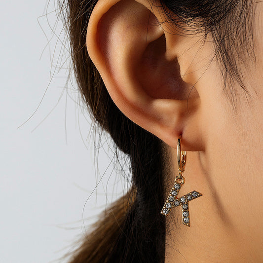 Fashion Acrylic Letter Earrings