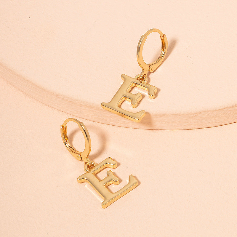 Letter Dangling Earring