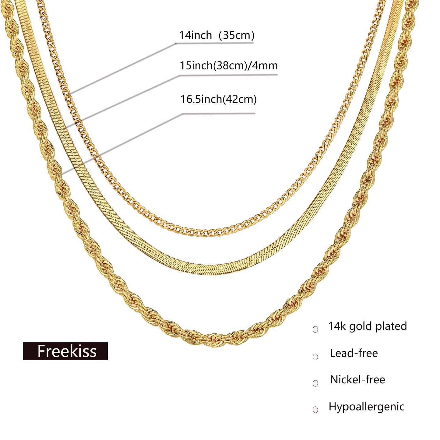 SISSLIA Stainless Steel Multi Layer 14K Gold Necklace for Women Vintage INS Style Sweater Chain Jewelry Wholesale