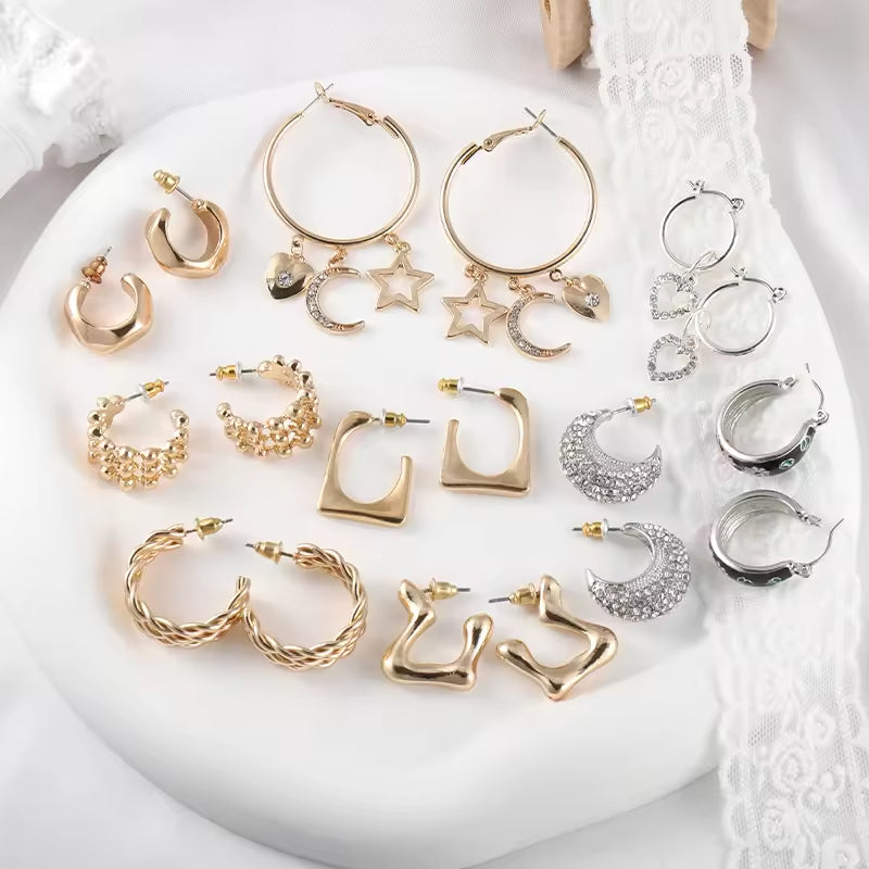 18k Gold Plated Stainless Steel Earrings No Easy Fade Allergy Free Ears Jewelry Accessories Hoop Earrings