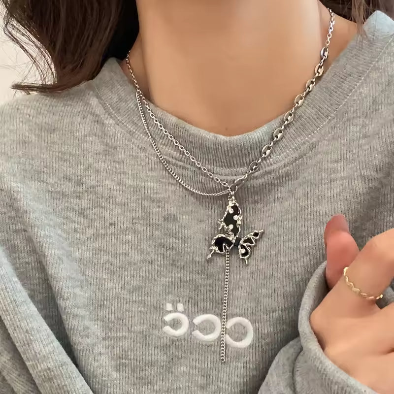 SISSLIA Hip Hop Fashion Jewelry Gift Stainless Steel Pendant Necklaces