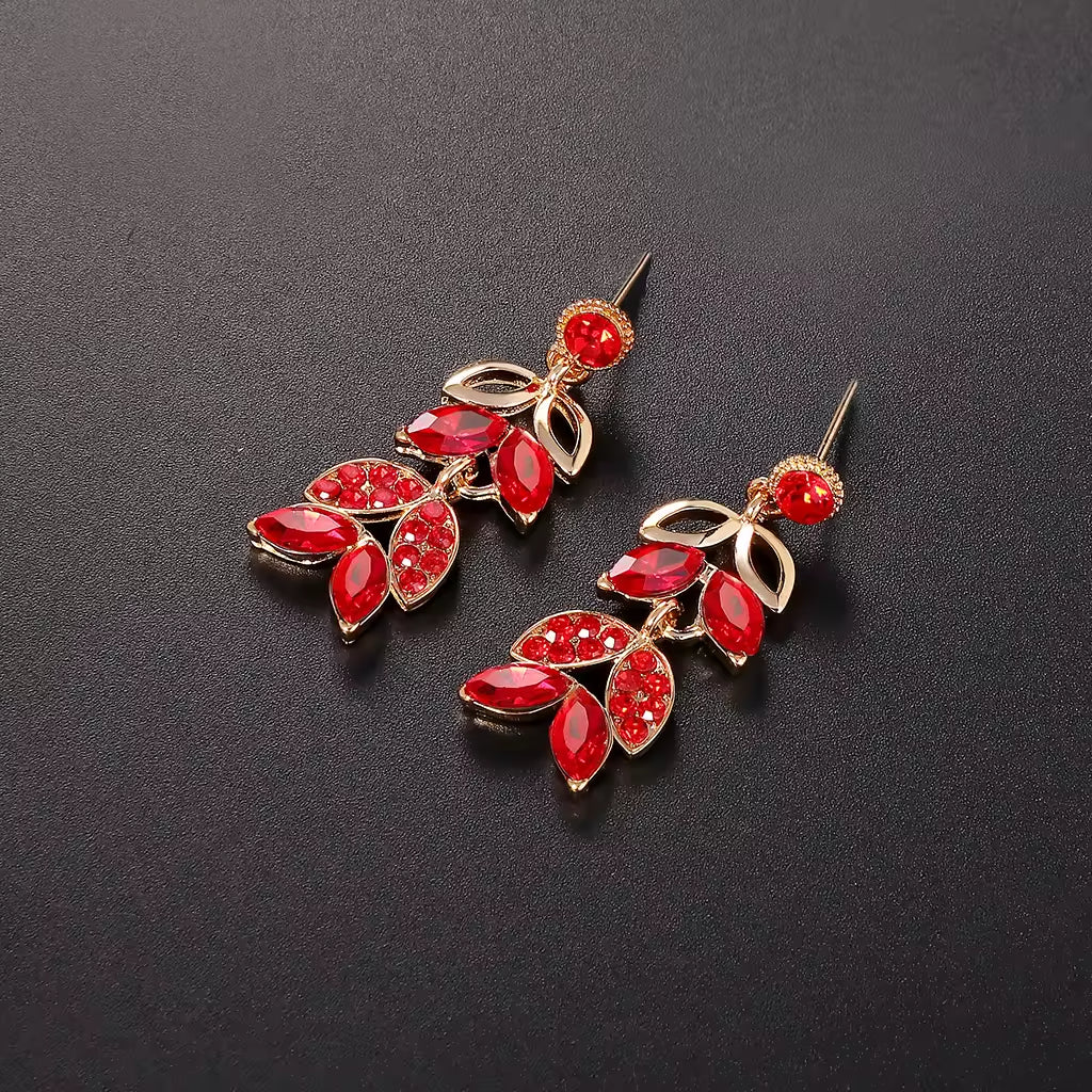 Necklace And Earrings Set For Women 18k Gold Dubai Jewelry Sets Accessory Fashion
