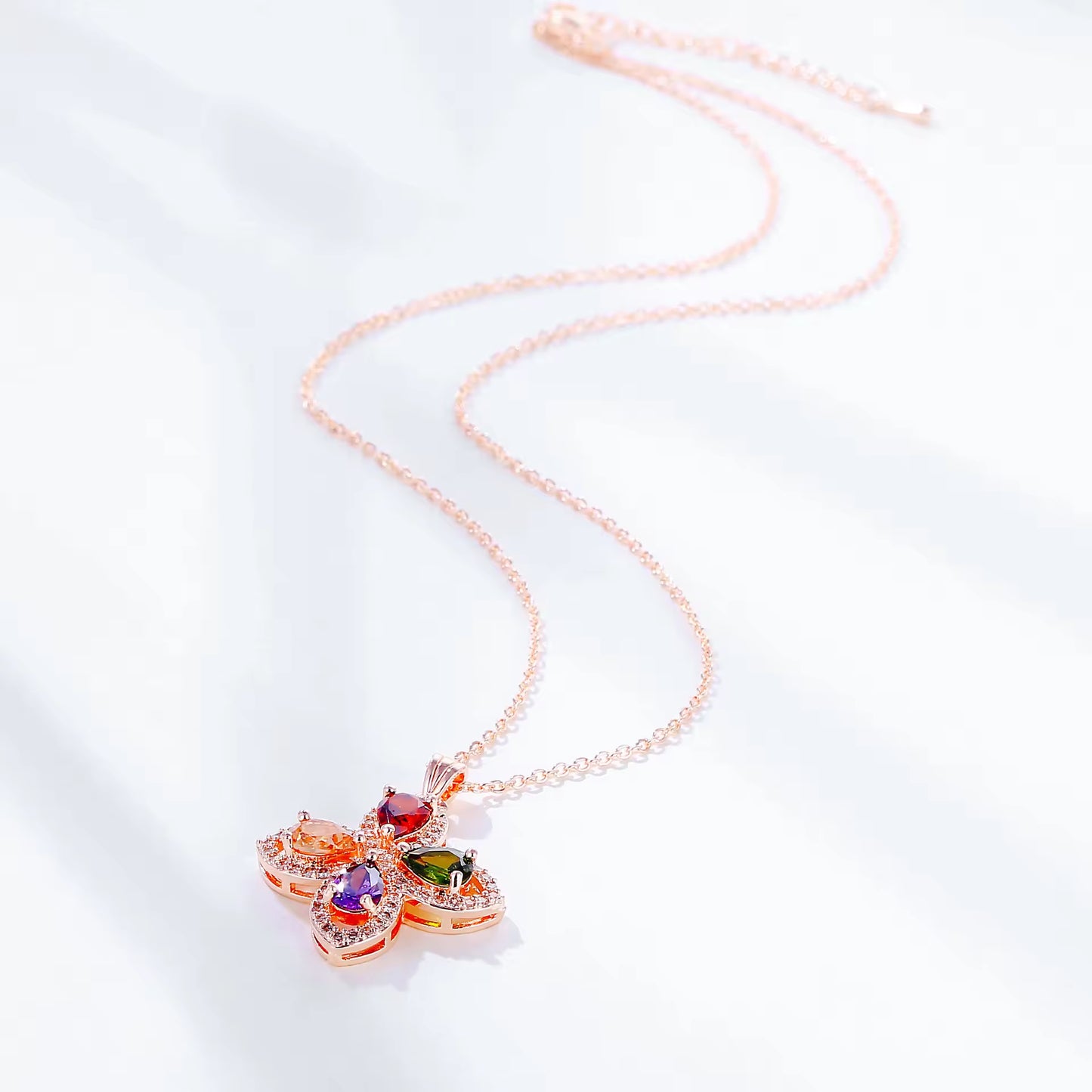 Sisslia Fashion Jewelry Necklaces Plant Jewelry For Women Flower Cross Pendant Necklaces