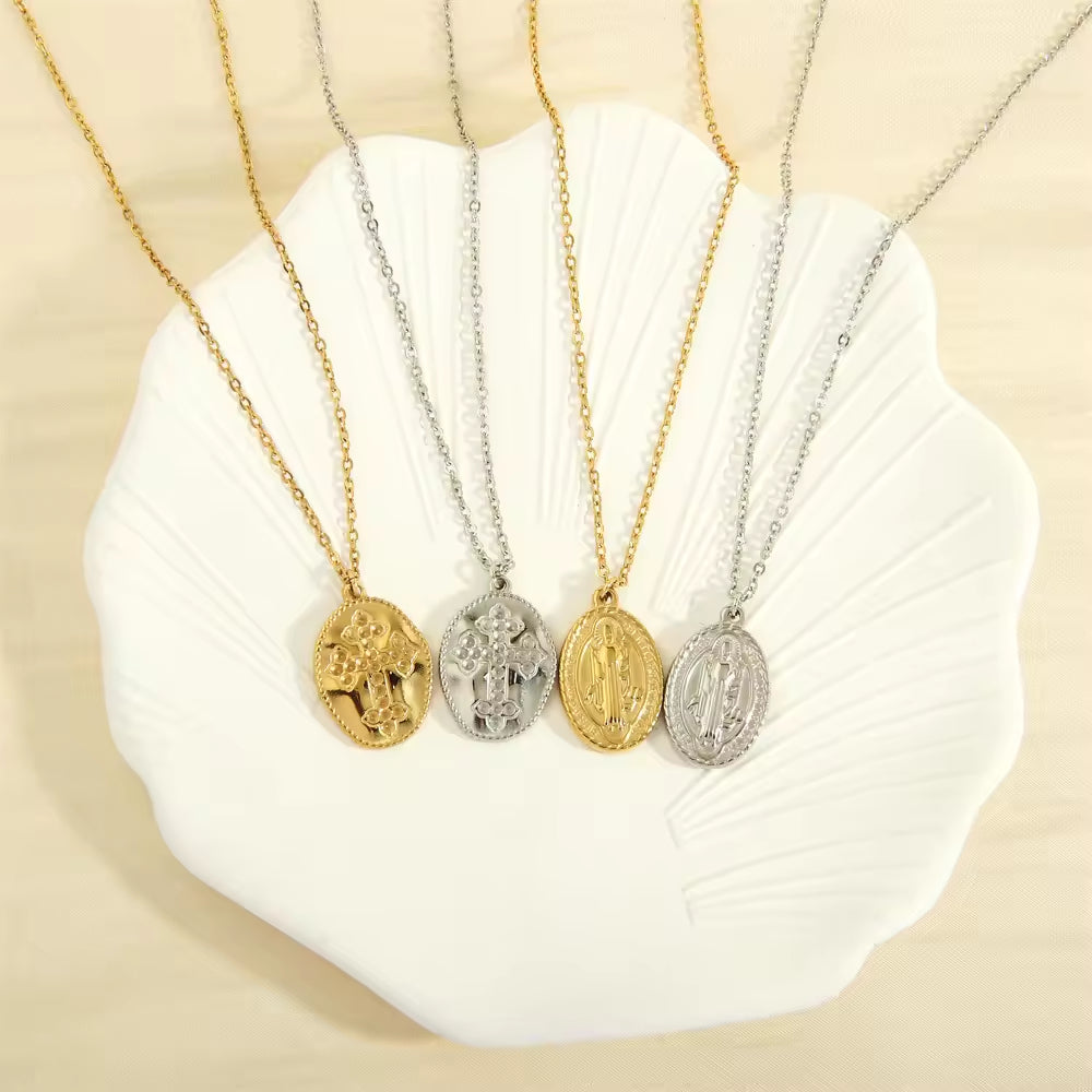 All categories Featured selections Trade Assurance Buyer Central Help Center Get the app Become a supplier SISSLIA New Trendy 18k Gold Plated Coin Necklace Disc Round Circle Pendant Necklace For Women