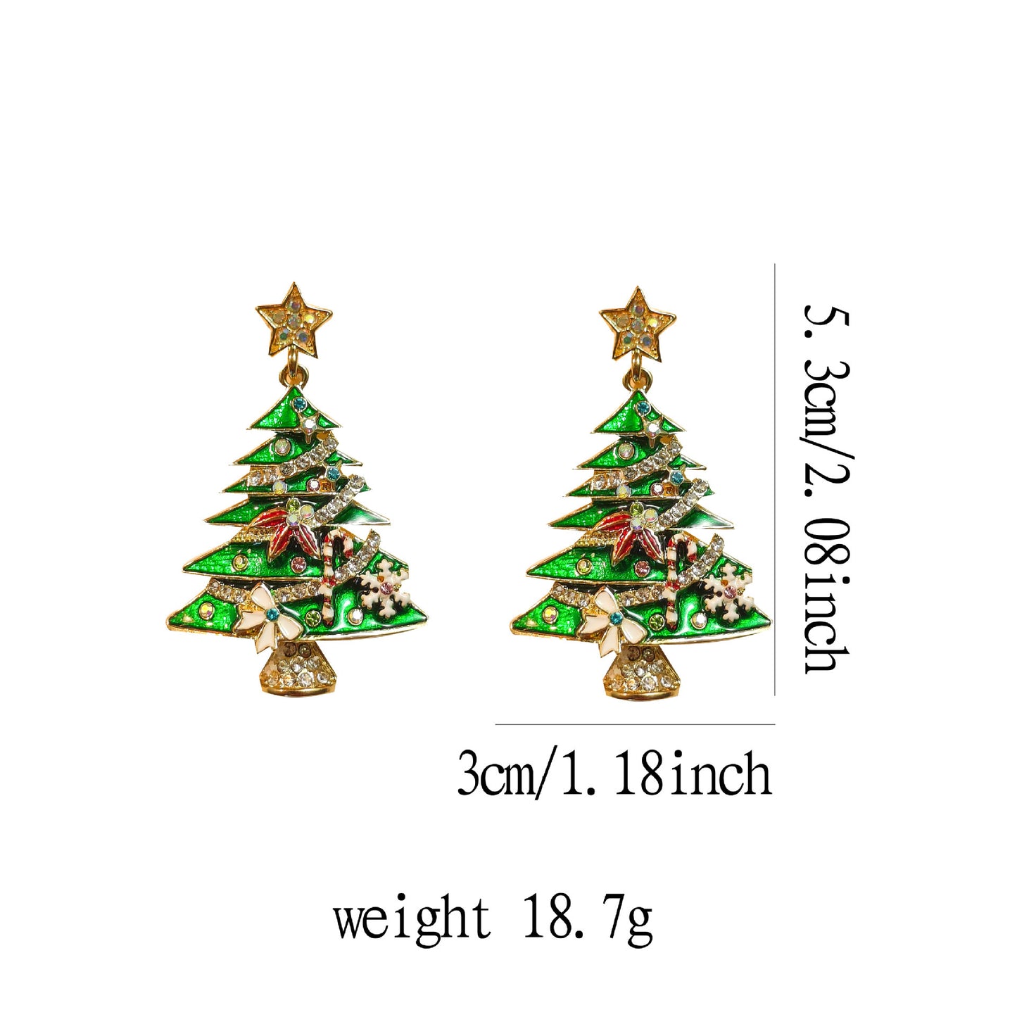 SISSLIA Christmas Rhinestones Star Tree Brooches for Women Unisex Classic Corsage Pins Office Party Gifts Jewelry Accessories