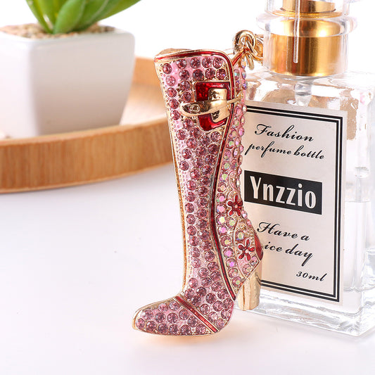 SISSLIA New Internet Red Shoes Pendant European And American Popular Boots Metal Key Chain Custom Cute Creative Accessory