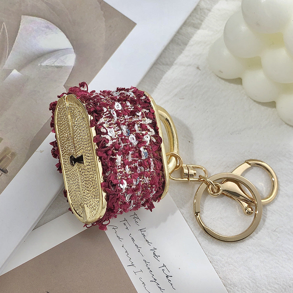 SISSLIA European and American creative small gift bag key chain lock shape pendant metal key chain pendant