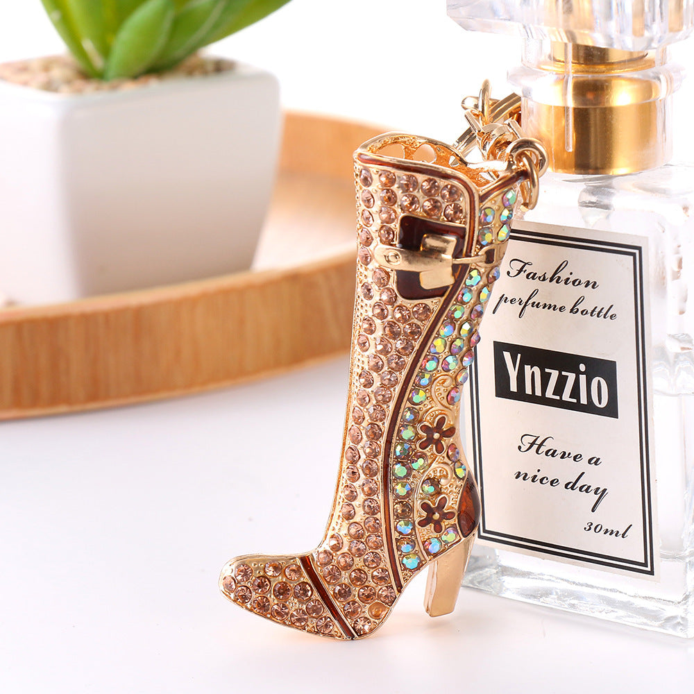 SISSLIA New Internet Red Shoes Pendant European And American Popular Boots Metal Key Chain Custom Cute Creative Accessory