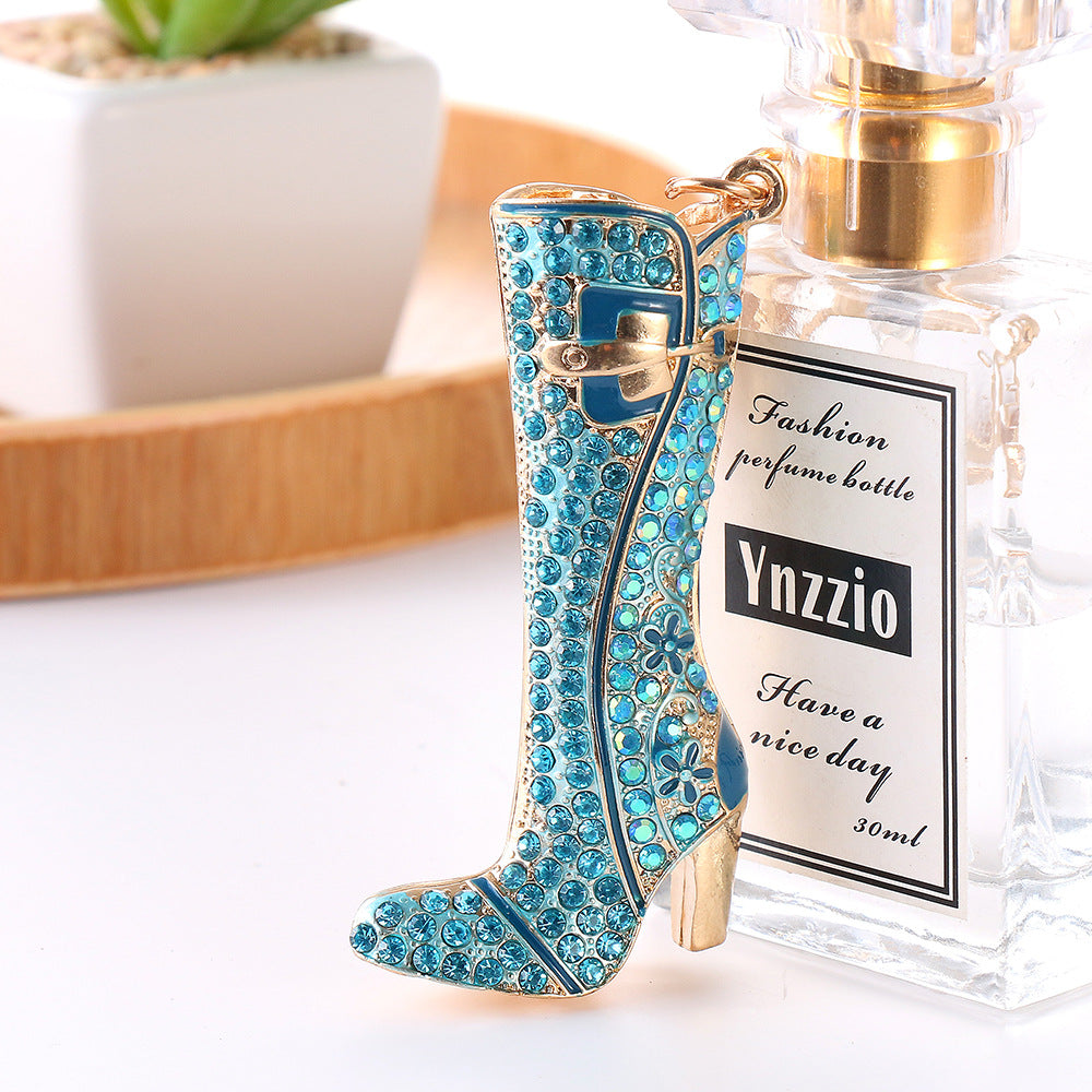 SISSLIA New Internet Red Shoes Pendant European And American Popular Boots Metal Key Chain Custom Cute Creative Accessory