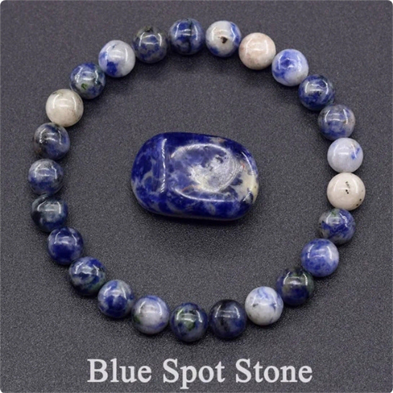 SISSLIA Real 5A Natural Lapis Lazuli Stone Beads Bracelet Homme Elastic High Quality Energy Healing Jewelry for Women Gift for Boy