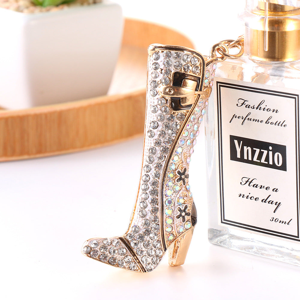 SISSLIA New Internet Red Shoes Pendant European And American Popular Boots Metal Key Chain Custom Cute Creative Accessory