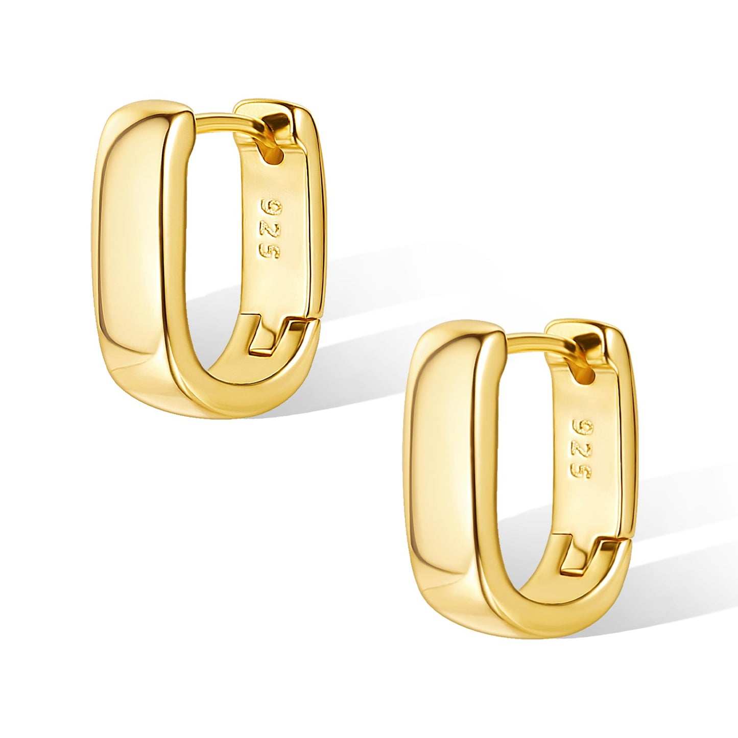 SISSLIA Luxury 925 Sterling Silver Fashion Smooth Surface Geometry Charm Hoop Earrings For Women Wedding Fine Jewelry