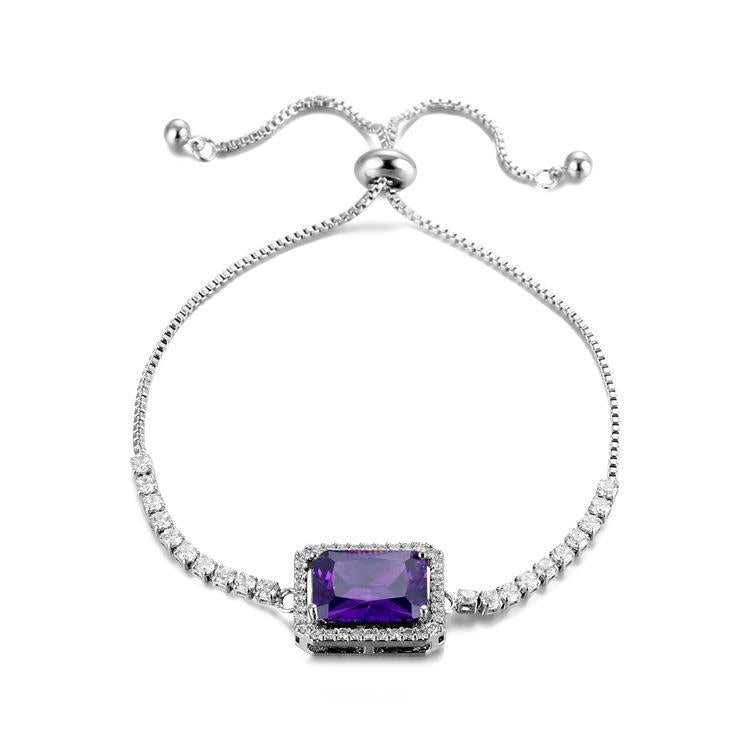 Rectangular Zircon Bracelet