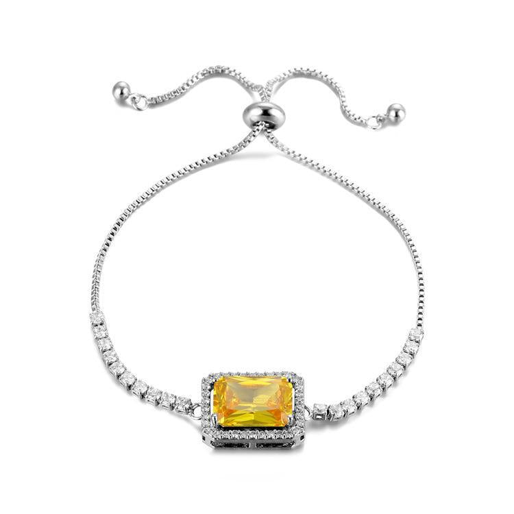 Rectangular Zircon Bracelet