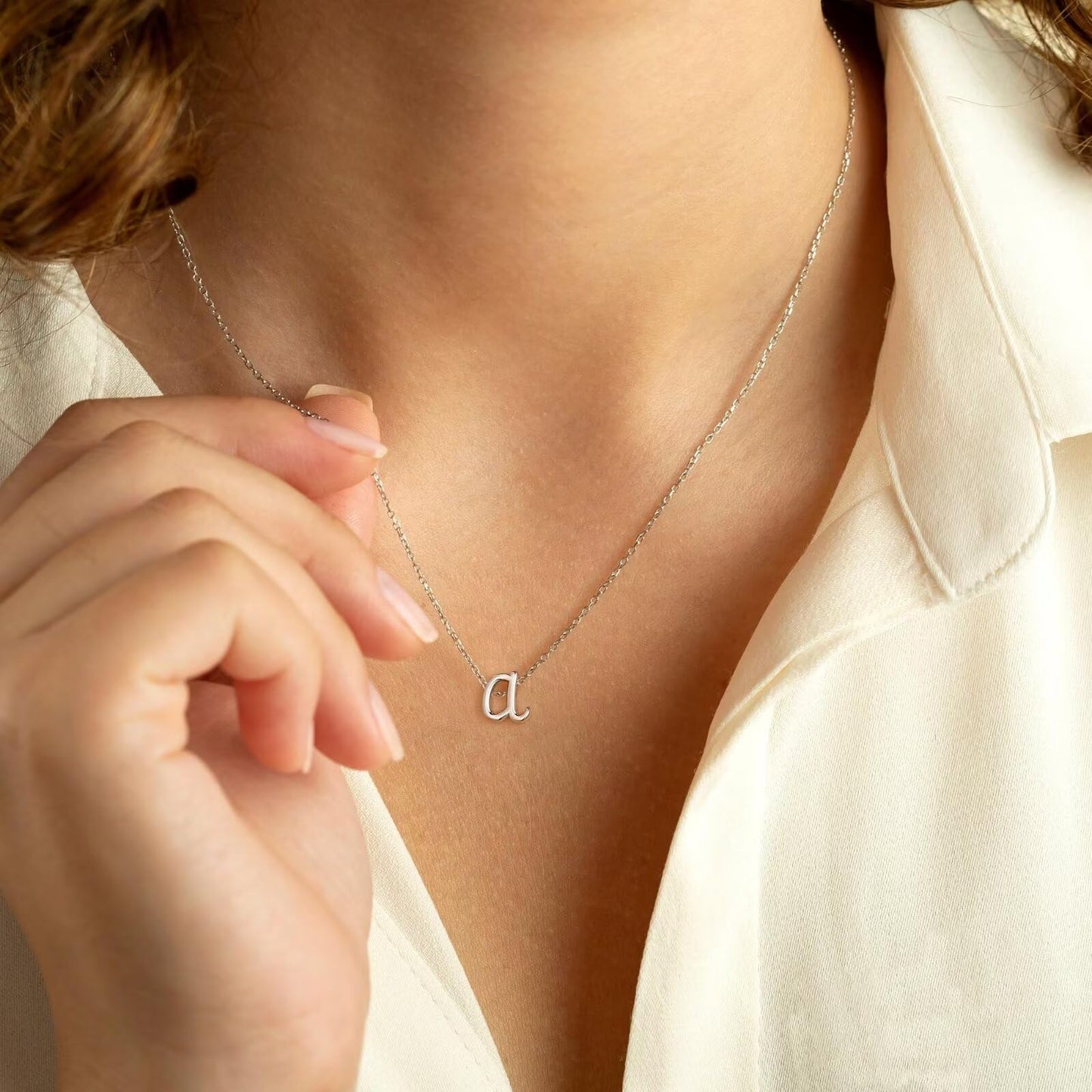SISSLIA Layered Initial Necklaces for Women 14K Gold Letter A-Z Pendant Necklace Monogram Layered Initial Necklaces for Women