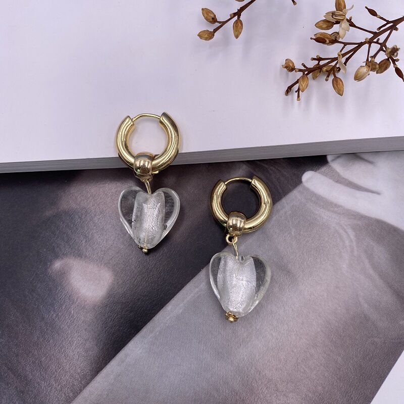 SISSLIA Affordable Luxury Fashion 14K gold plated Heart Earrings Stainless Steel Earrings Fine Jewelry Earrings For Jewelry