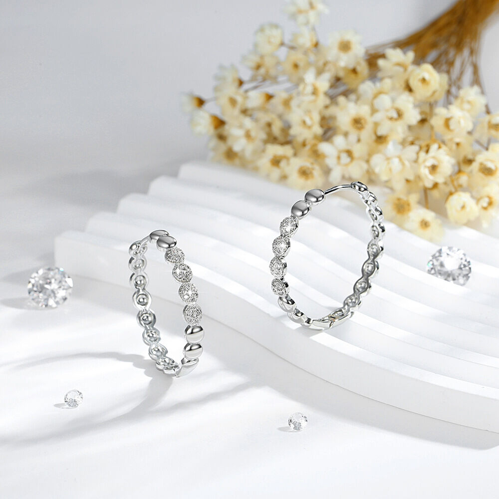 SISSLIA 14k Gold Plated Pave Zircon Copper Stainless Steel Earrings Hypoallergenic Waterproof Wholesale Jewelry