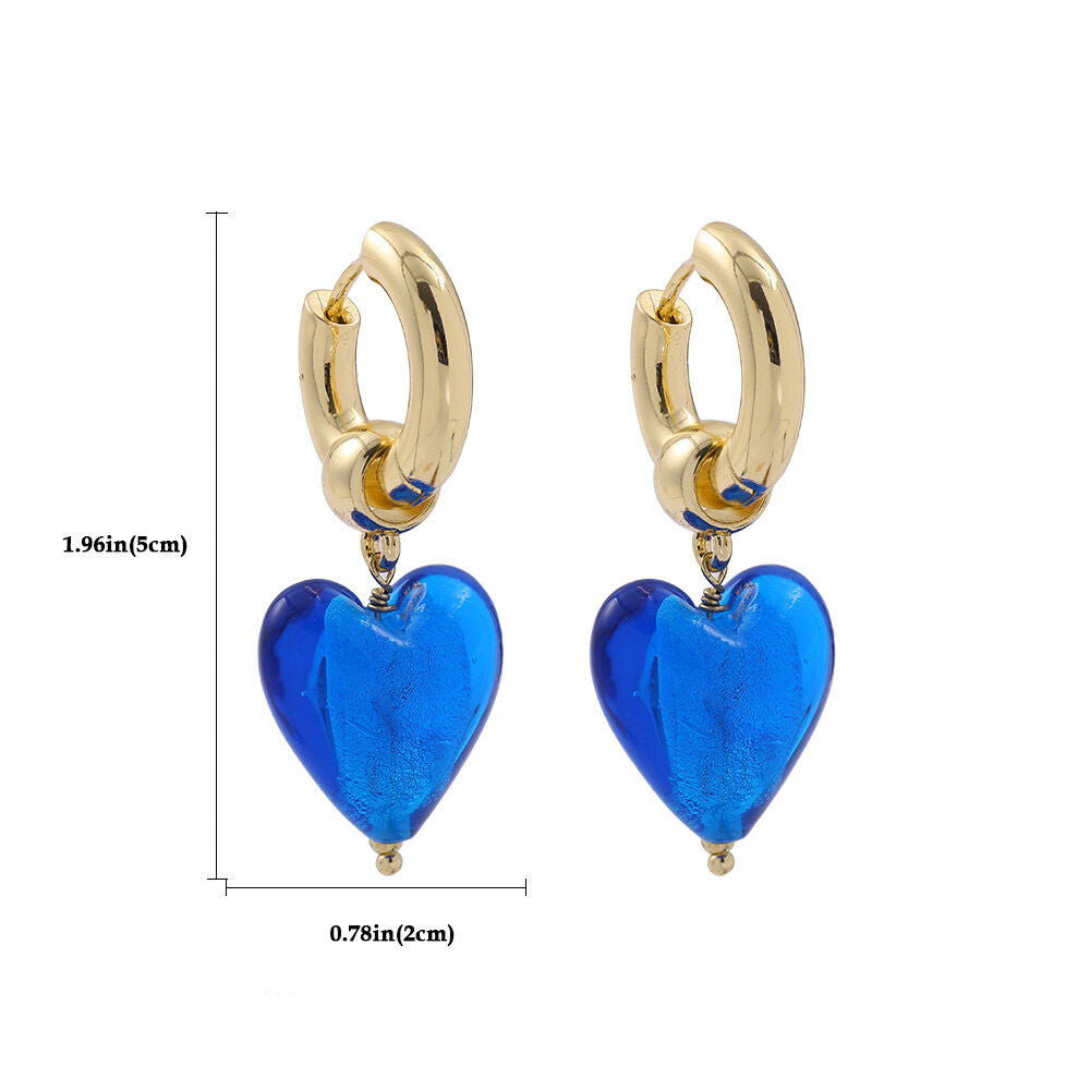 SISSLIA Affordable Luxury Fashion 14K gold plated Heart Earrings Stainless Steel Earrings Fine Jewelry Earrings For Jewelry