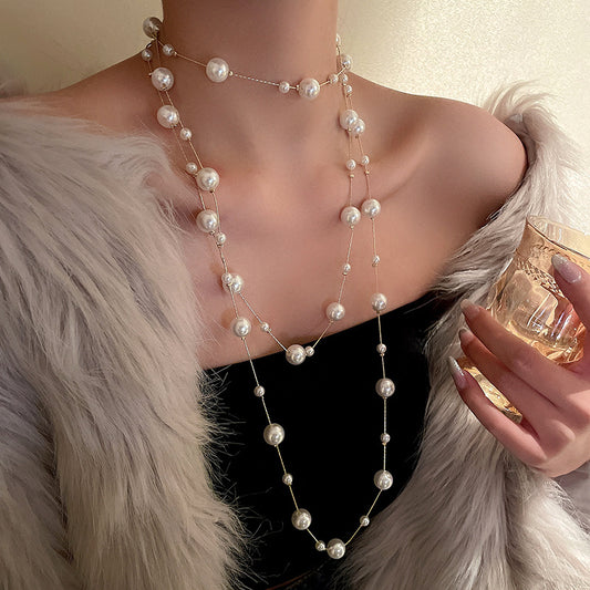 Fairy Long Pearl Necklace