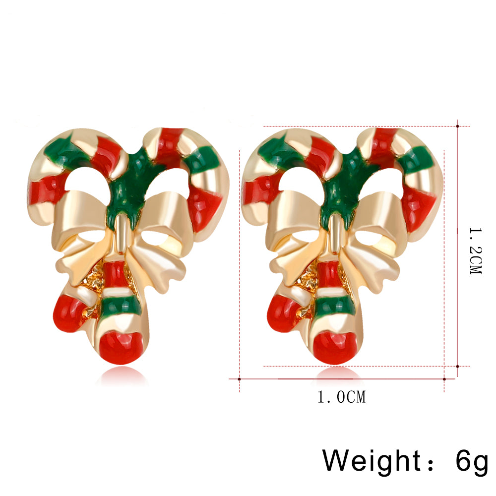 Cartoon Bell Santa Claus Stud Earrings