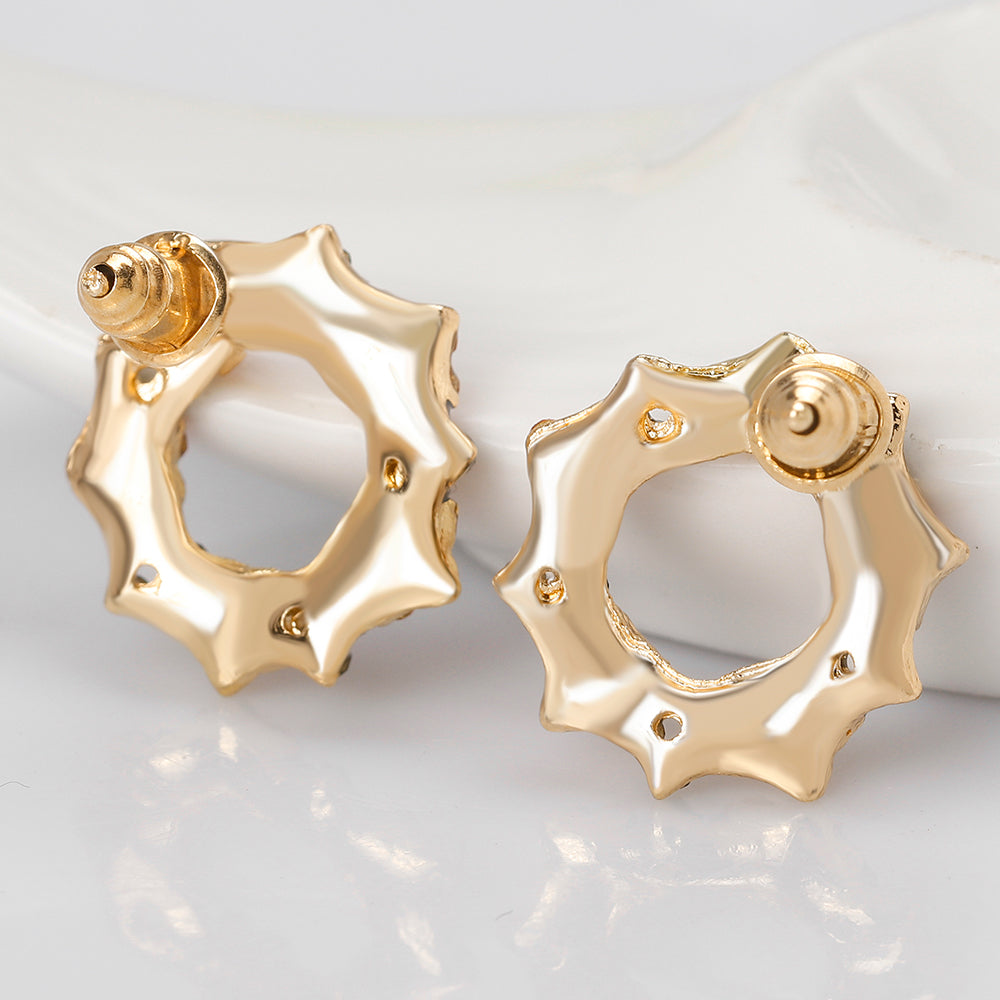 Alloy Christmas Wreath Earrings