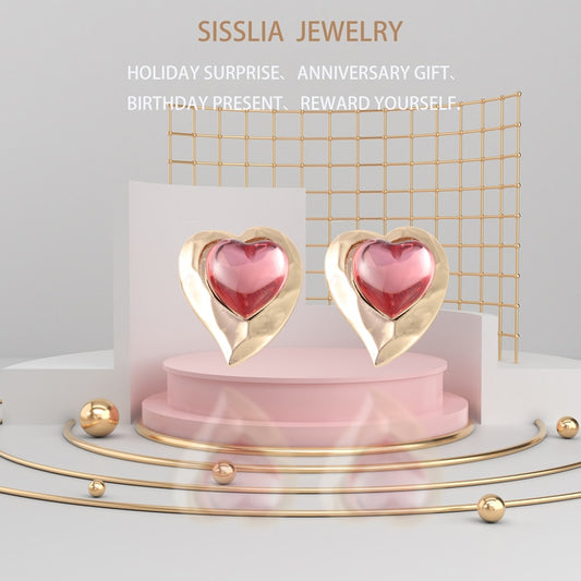 Heart Silver 925 Earrings