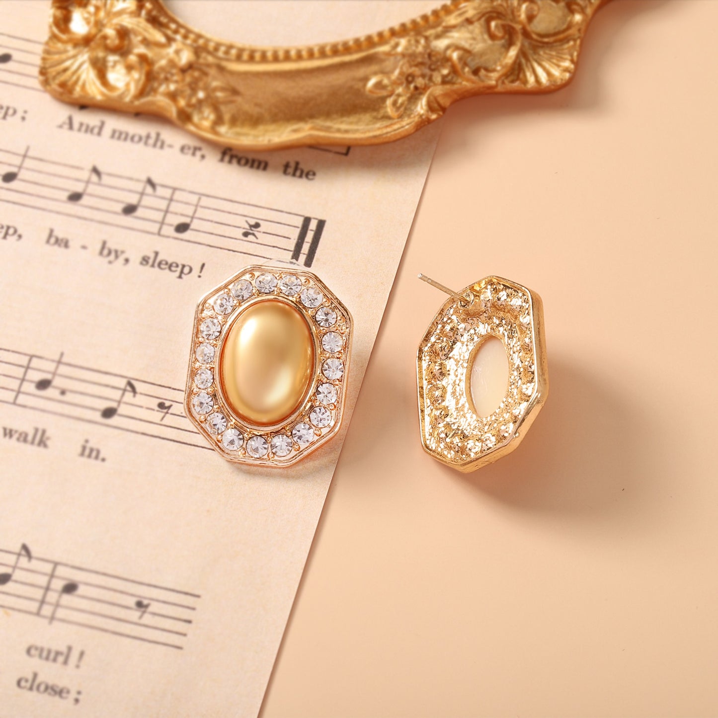 S925 Fashion Rhinestone Stud Earrings