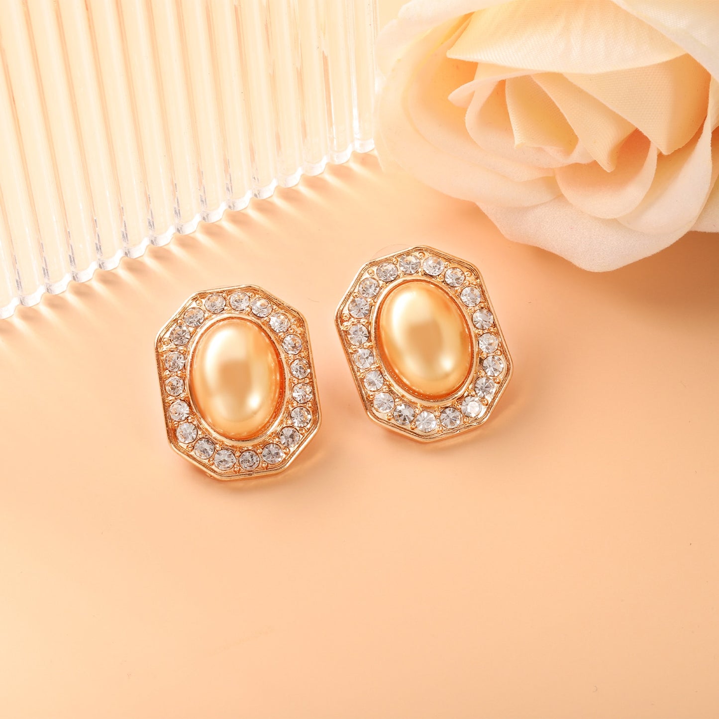 S925 Fashion Rhinestone Stud Earrings