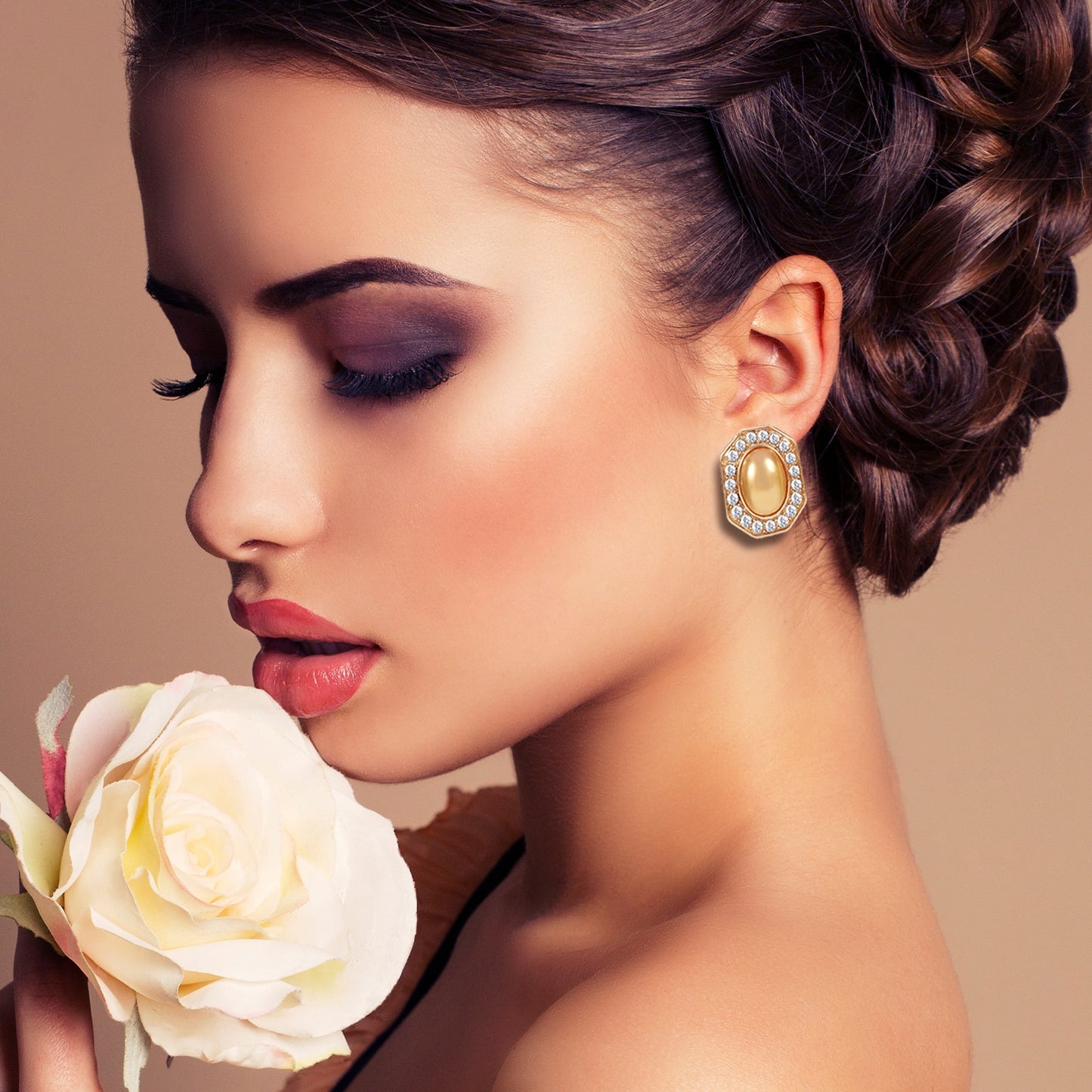 S925 Fashion Rhinestone Stud Earrings