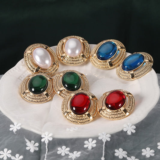 Vintage Gold Metal Earrings