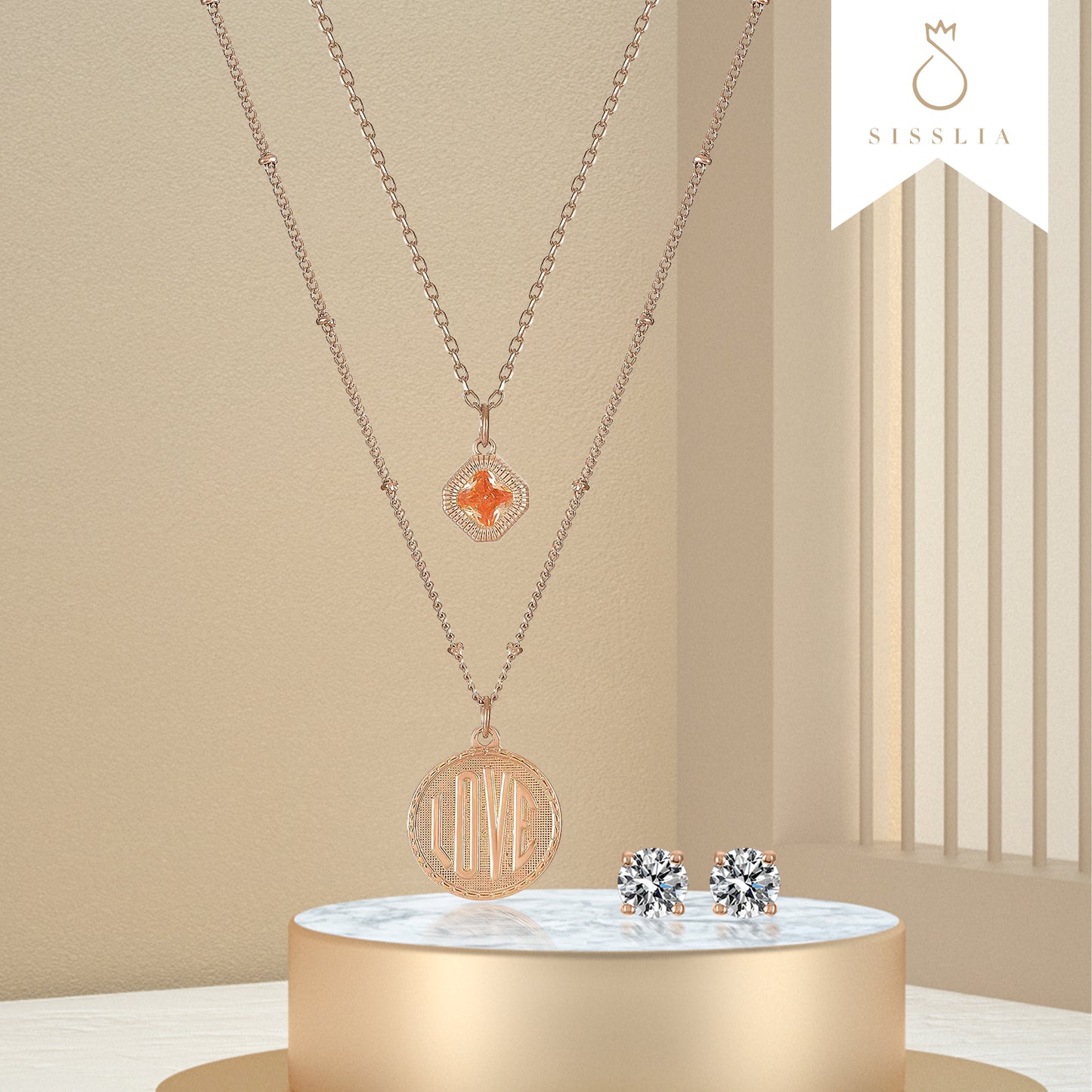 Fashion Double Chain Necklaces