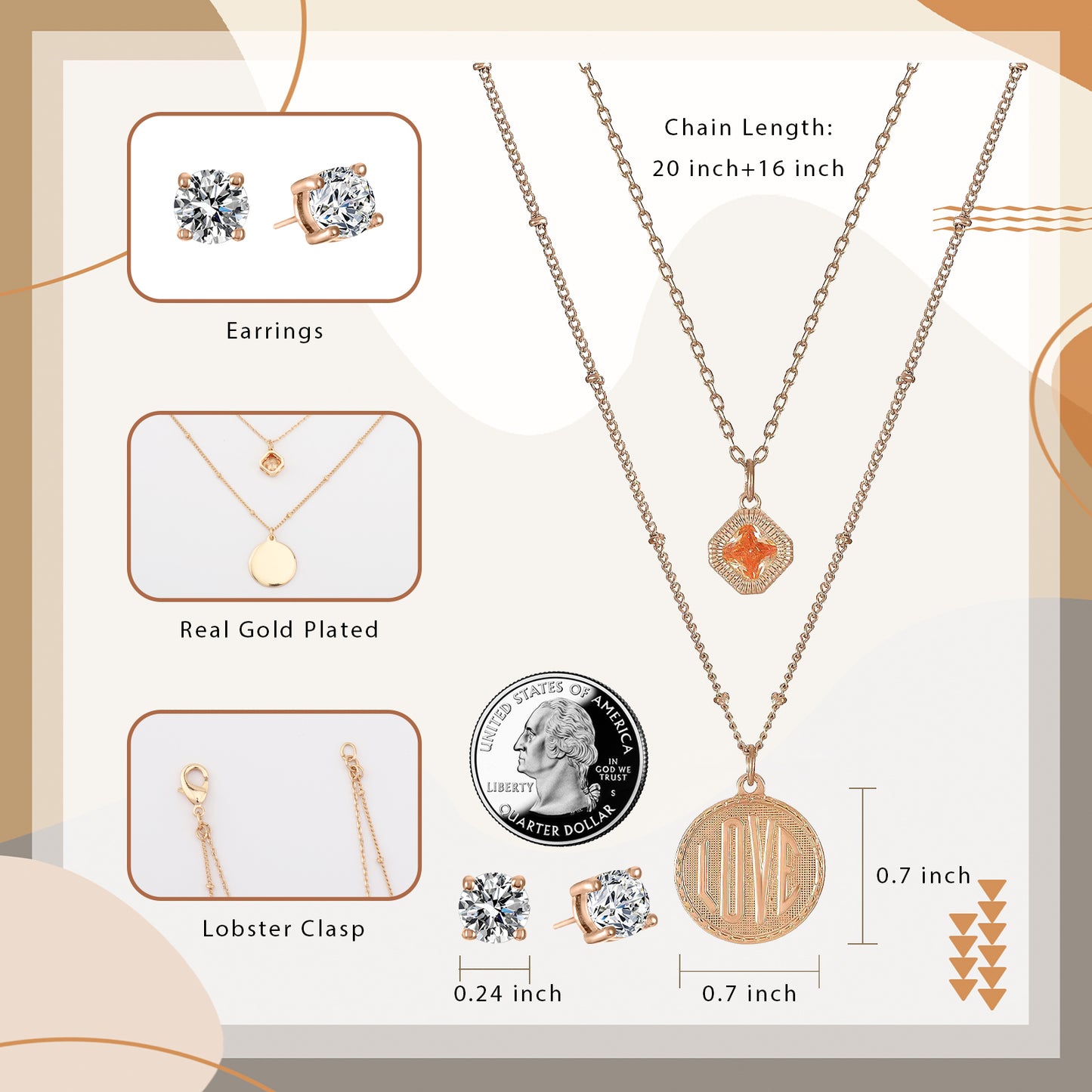 Fashion Double Chain Necklaces