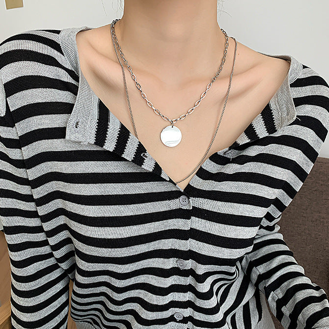Stainless Steel Coin necklace