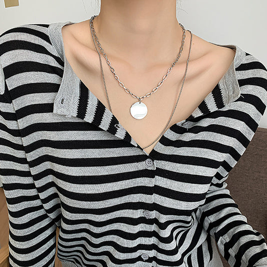 Stainless Steel Coin necklace