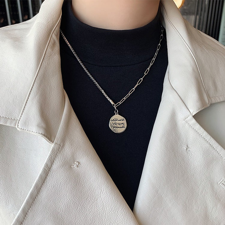 Stainless Steel Coin necklace