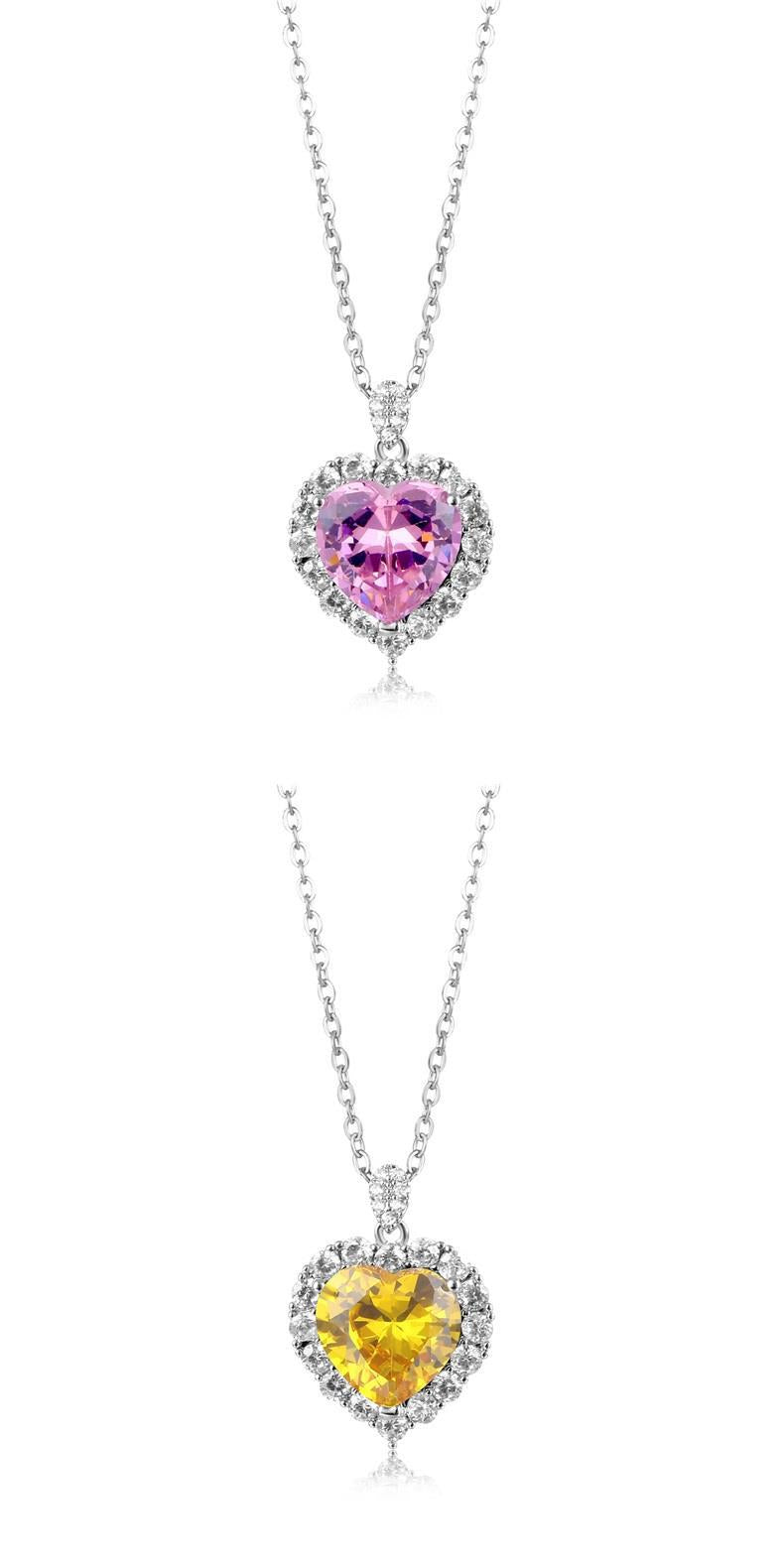 Zircon Heart Necklace