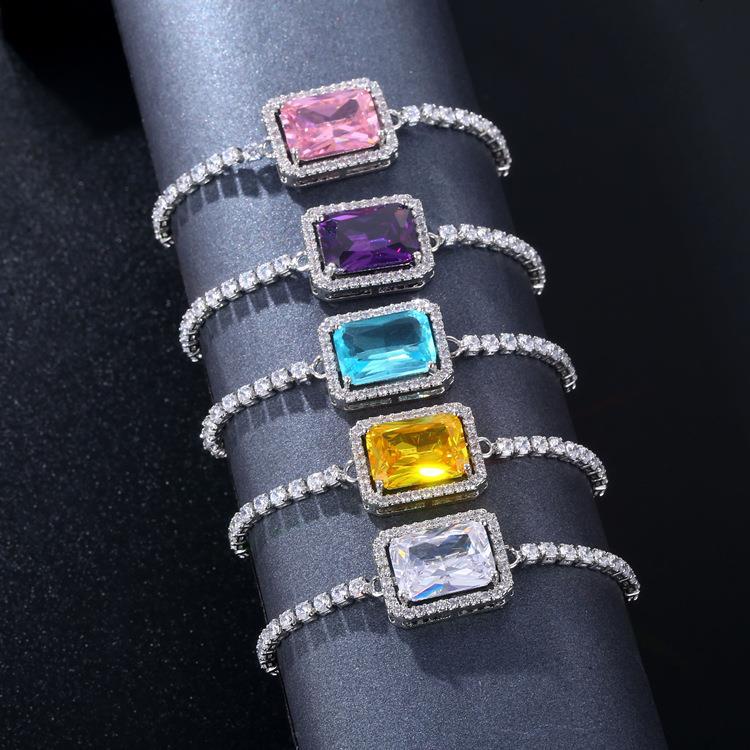 Rectangular Zircon Bracelet
