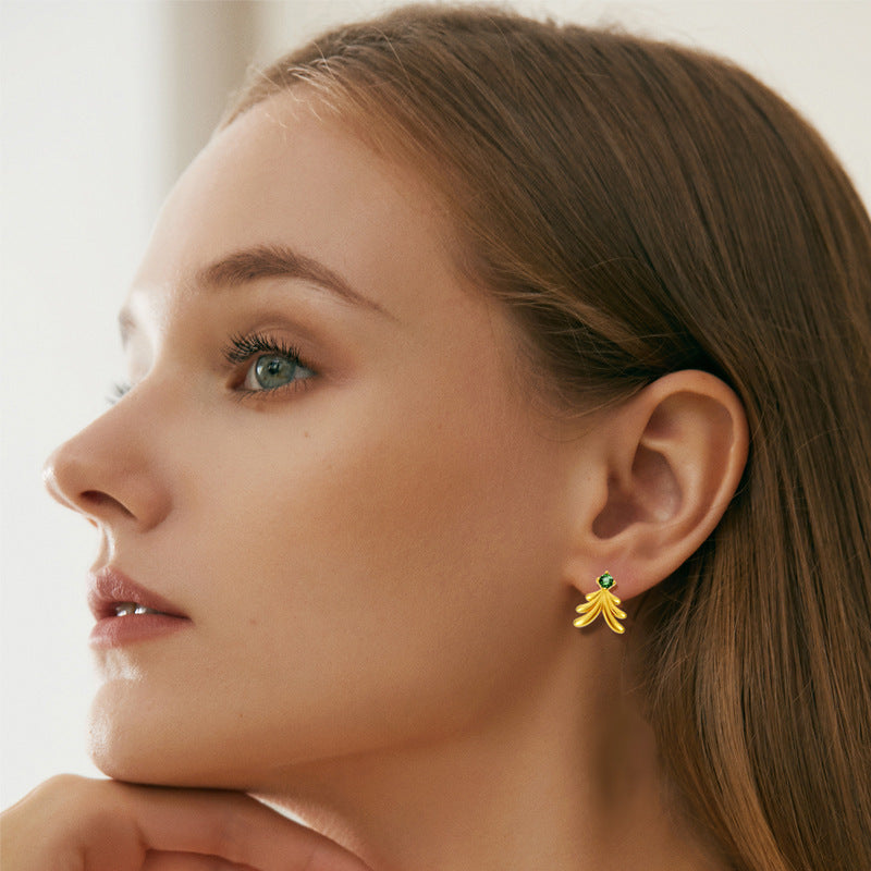 SIsslia 2024 The Latest Christmas Gold and Silver Hop Fashion High Quality Earrings