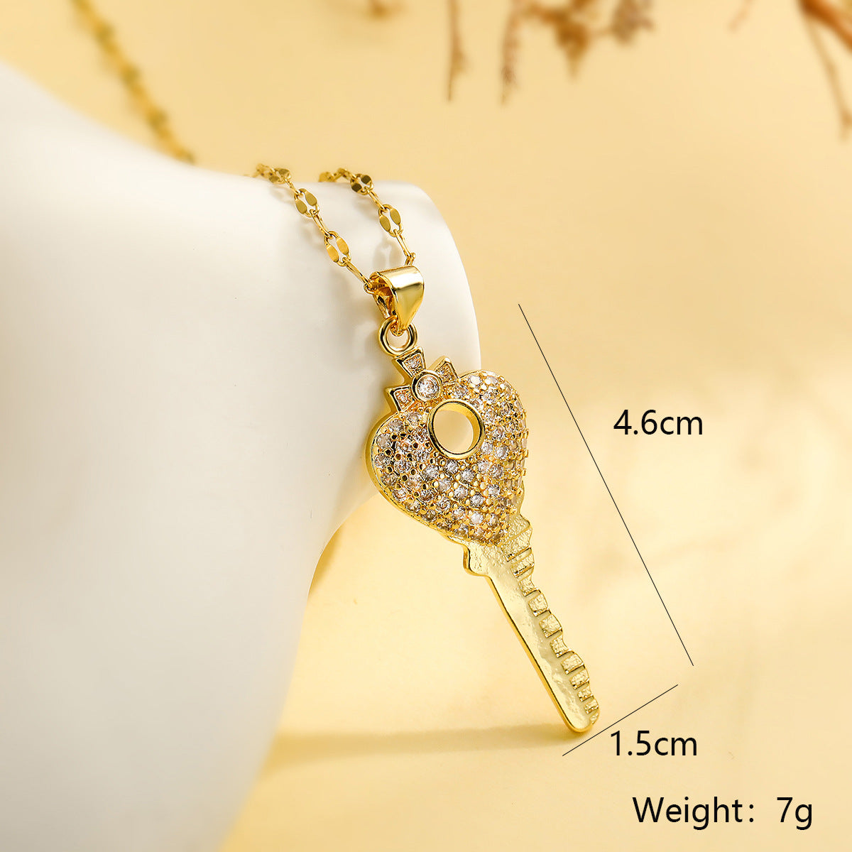 SISSLIA High Quality 2024 Trend 18k Gold Rhinestone Women Necklace Jewelry Pendant Crystal Necklace for Women
